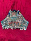 Halterneck antique blouse