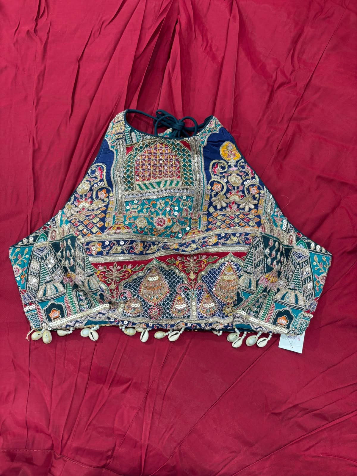 Halterneck antique blouse